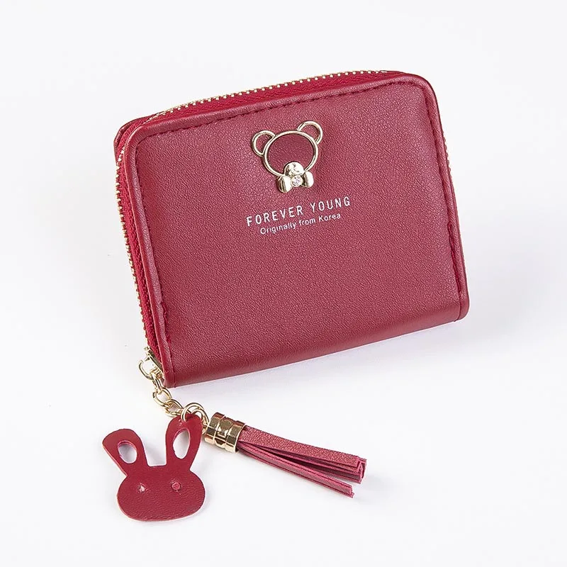 Cute Beer Coin Purse Wallets Lady Tassels Zipper Purses ID Cards Holder Moneybags Woman Wallet Girls Poucht Notecase Bag Clips | Багаж и