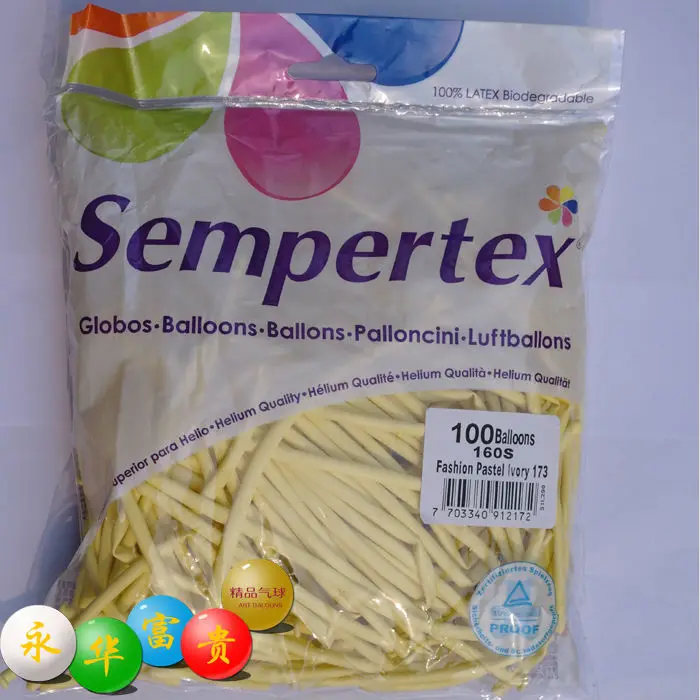 100 шт./лот Американский sempertex 160 S однотонный Цвета магия латексные Длинные Воздушные шары вечерние украшения для свадьбы дня рождения спрос среди детей - Цвет: 173