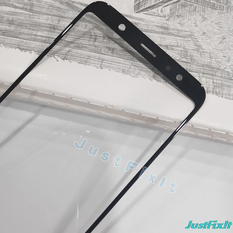 Для Samsung A6 + A8star A9s 2018 A920 сенсорный экран Переднее стекло ЖК внешняя панель Крышка