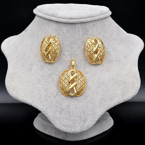 Earrings Pendanrt G Sunny Jewelry модные ювелирные изделия Женские Ювелирные наборы колье серьги кулон сплав геометрические вечерние ювелирные изделия - Окраска металла: Earrings Pendanrt G