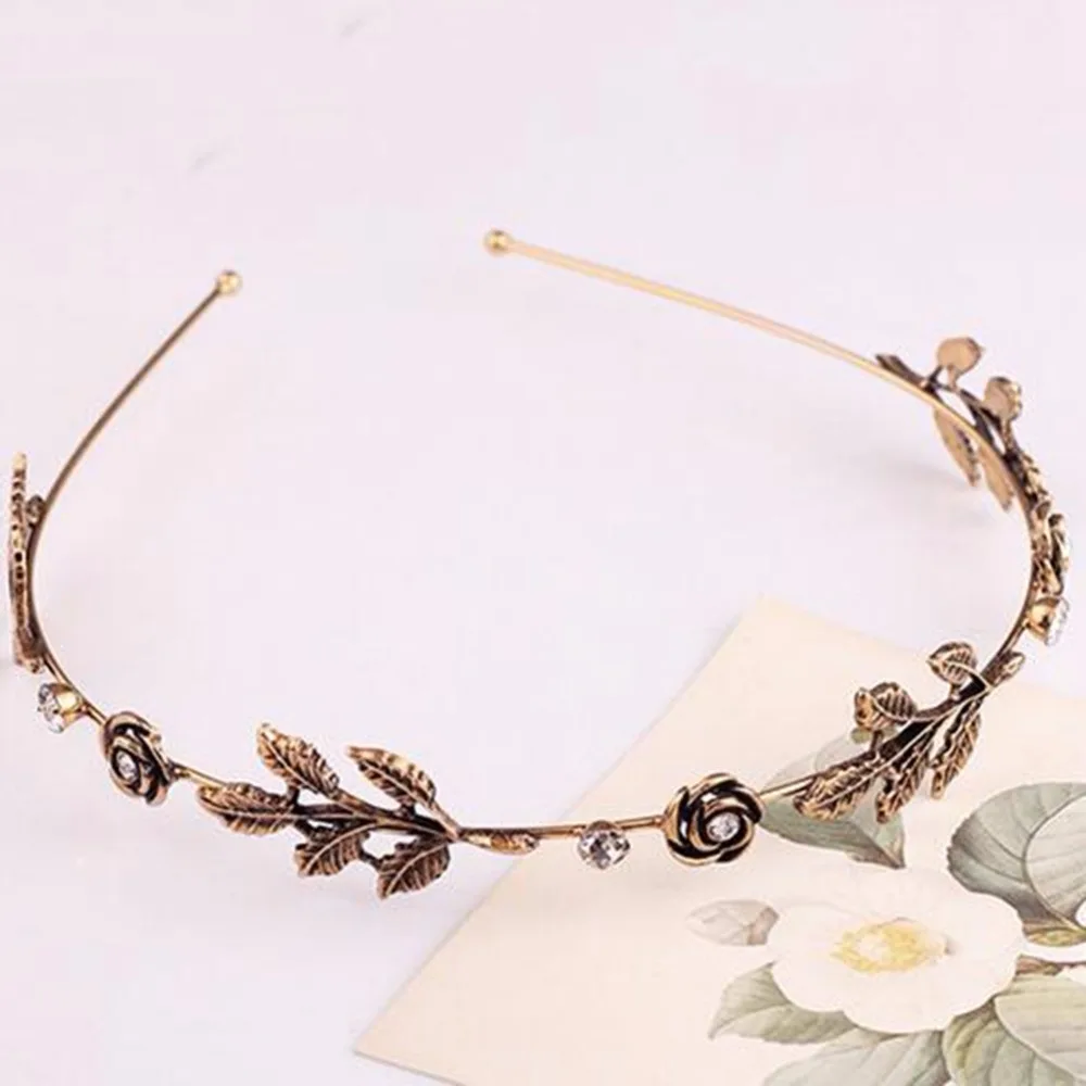 imixlot Fashion Women Lady Leaves Flowers Crystal Head Chain Elegant Jewelry Headbands | Украшения и аксессуары