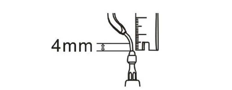 Dental ultrasonic scaler tip for EMS original handpiece for the implant abutment and porcelain teeth