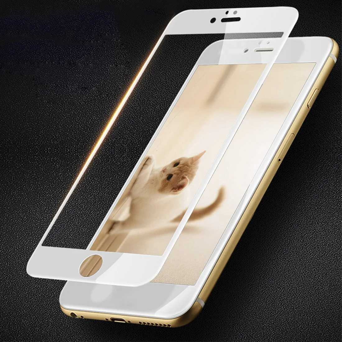 Для iPhone6 6s 6plus 6splus 7 7plus 3D Arc Edge полное покрытие из углеродного волокна закаленное