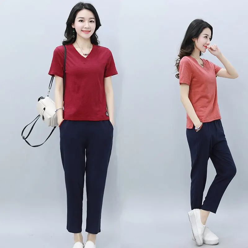 Футболки из хлопка camisetas mujer verano 2018 ropa летние топы женские простые футболки vetement