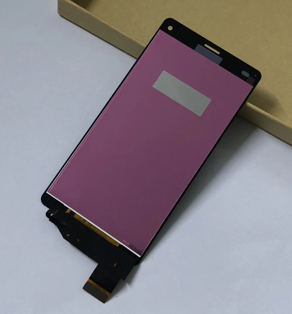 Протестировано для sony Z3 Compact Mini D5803 D5833 полный сенсорный экран дигитайзер сенсор стекло+ ЖК-дисплей монитор панель в сборе