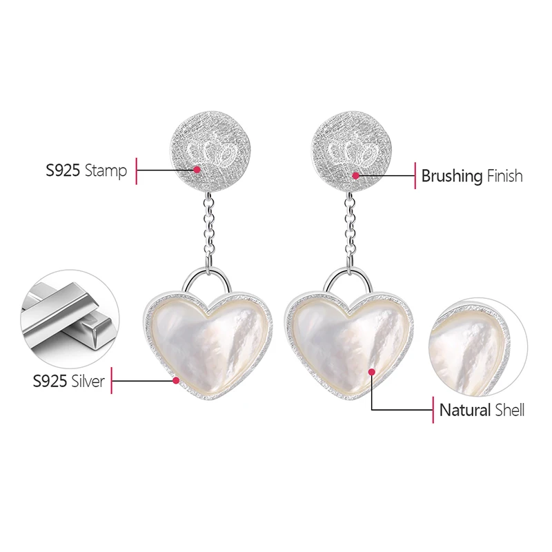 Lotus Fun реальные 925 Серебро Природный ручной Fine Jewelry любовь день знакомства серьги для женщин brincos