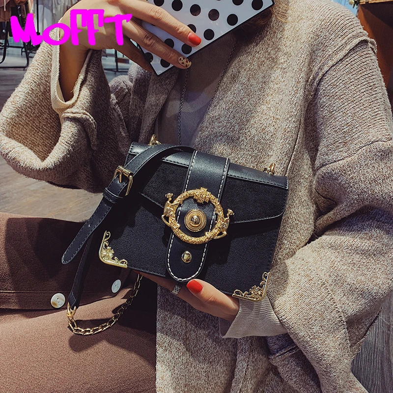 MOFFT 2018 Зима Новое поступление для женщин Crossbody курьерские Сумки железное кольцо