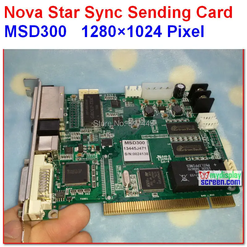 NOVASTAR отправляющая карта MSD300 высокое обновление высокий серый класс контроллер
