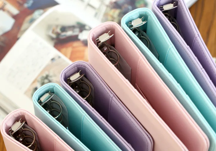 Записная книжка filofax из искусственной кожи со спиральными листочками многоразового использования, Дневник для путешествий, планировщик, блокнот, папка, A5, A6, студенческий прекрасный подарок