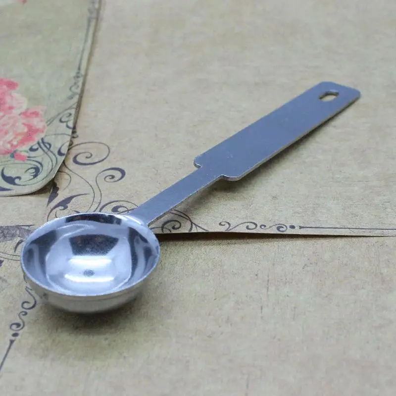 Melting Sealing Wax Stick Granule Stainless Steel Stamp Spoon Paint Stamps Long Handle | Канцтовары для офиса и дома