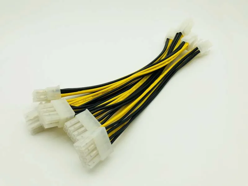 5PCS ATX 4Pin 20cm Male To 8Pin Female EPS Power Cable Adapter CPU Supply Converter Convertor For BTC Miner Mining | Компьютеры и офис