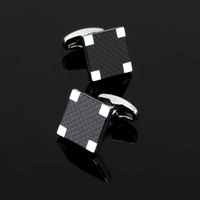 high quality mens shirts cufflinks environmental carbon fiber material 3 double pack sell wholesale manufacturers free shipping