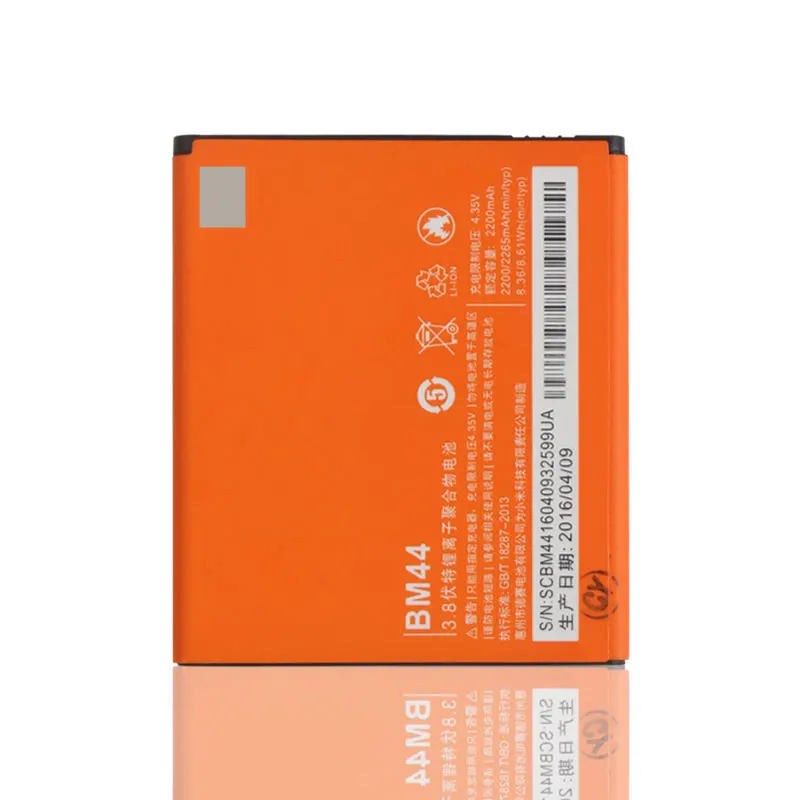 Высокое качество оригинальный резервный аккумулятор для Xiaomi Redmi 2 BM44 2200 мАч умный