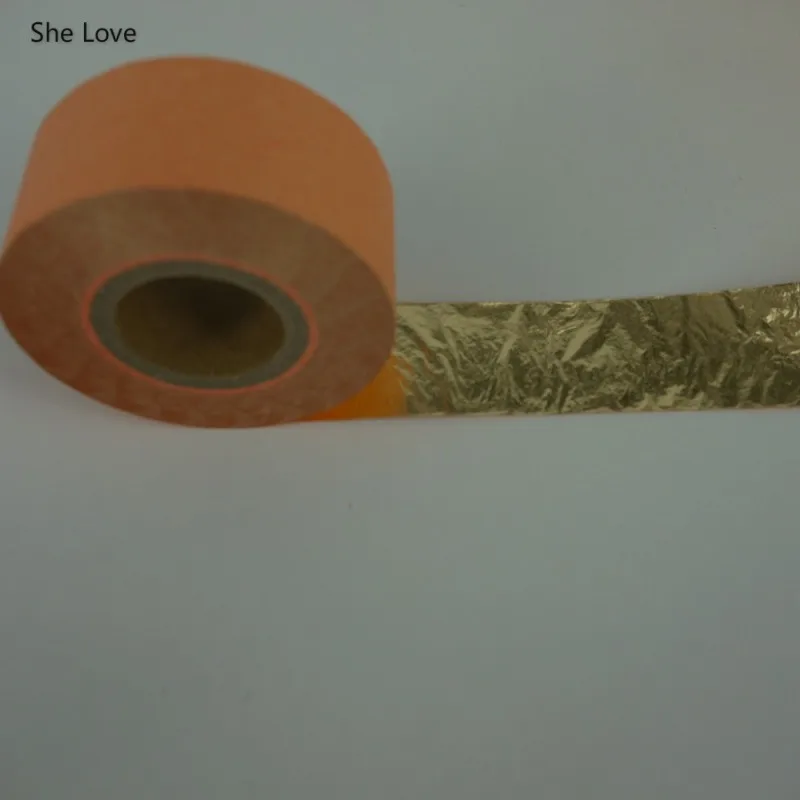 Цимада 50 м/лот имитация золотого цвета лист золочение крафтовое ремесло медные