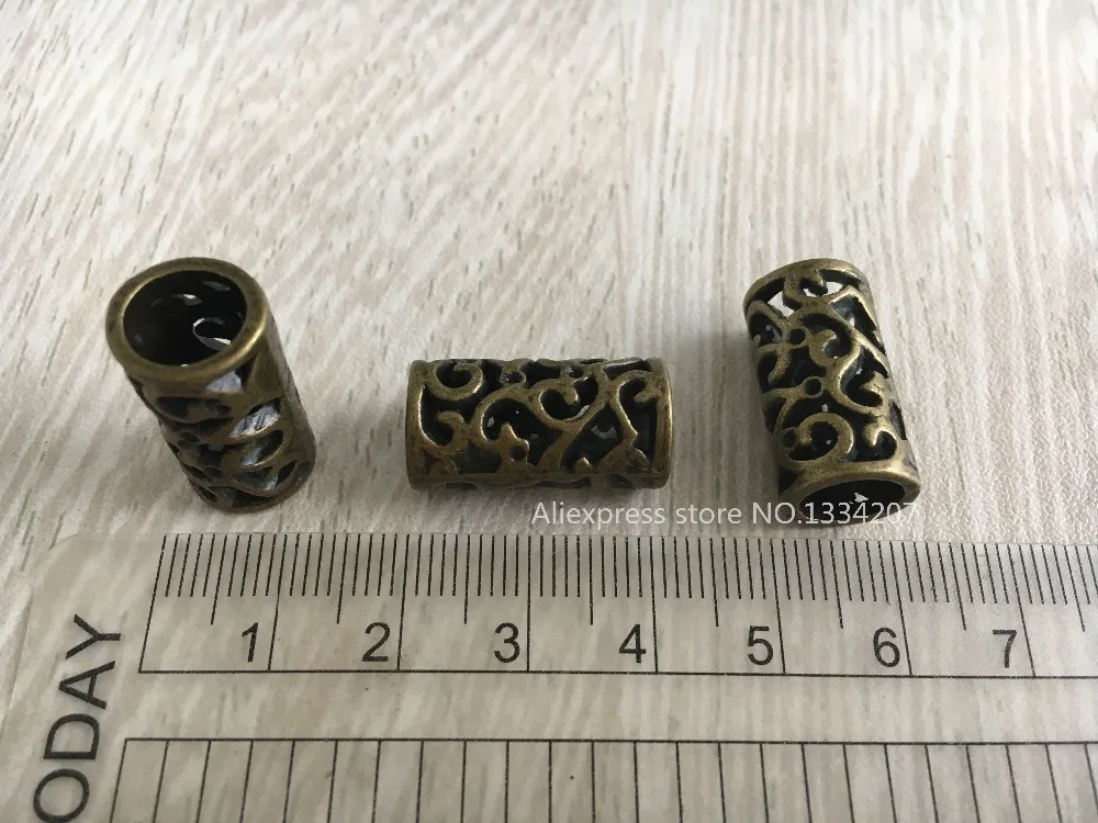 10 шт./лот латунная металлическая оплетка для волос страшные бусины дредов кольца