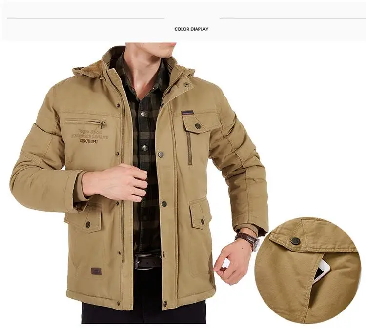 Зимняя куртка-30 градусов, мужские ветровки, Camperas Hombre Invierno,, теплые парки размера плюс, из M-8XL, с густым мехом внутри