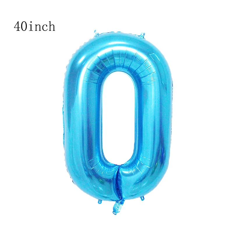 40inch blue 1 Набор игрушек история Базз светильник год воздушные шары мультфильм фольга гелий 40 дюймов номер синие шары История игрушек с днем рождения шары - Цвет: 40inch blue