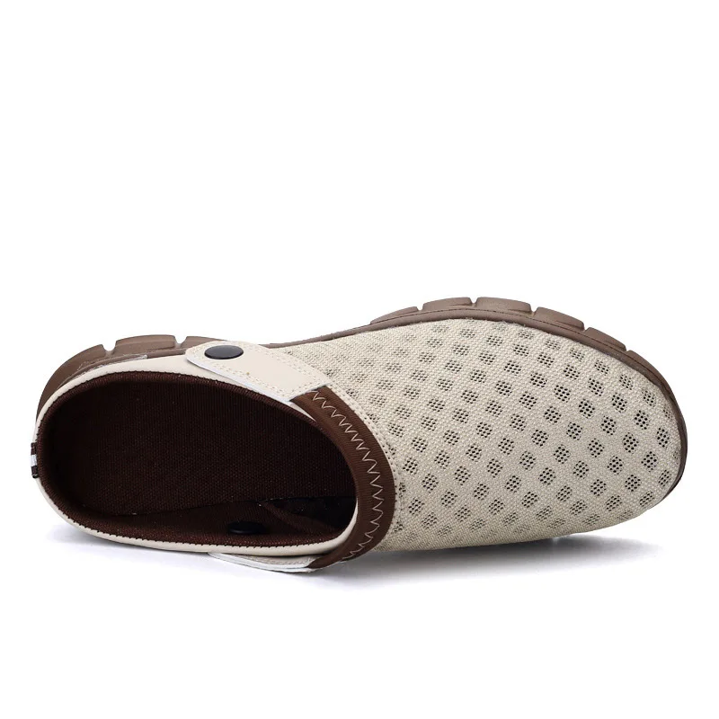Men Soft Slippers Summer Lovers Gradient Large Size Sandals Breathable Upstream Shoe with Drain Hole Quick Drying Loafer ME426 | Обувь