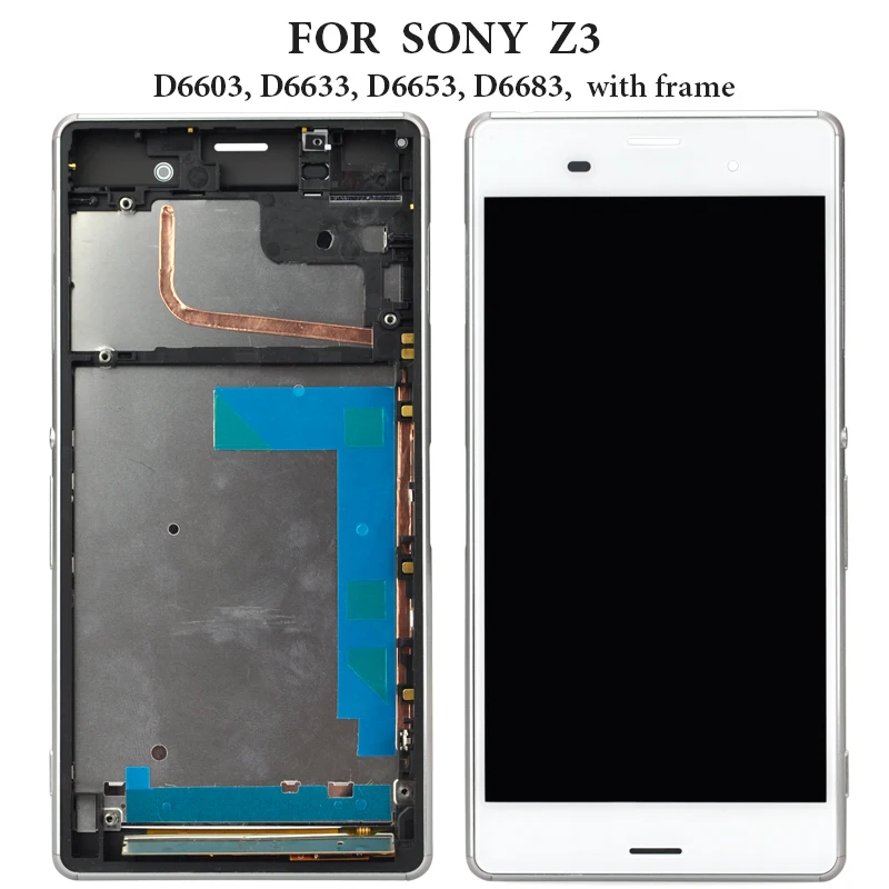 ЖК-дисплей для Sony Xperia Z3 1 Sim 2 сенсорный экран с рамкой дигитайзер в сборе запасные