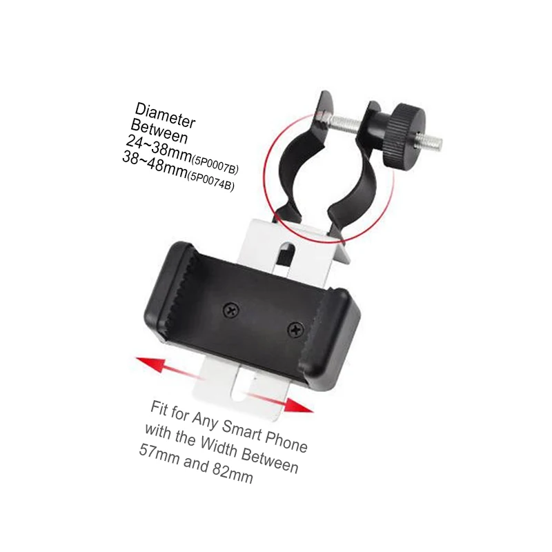Universal Mobile Cell Phone Adapter Clip Bracket Mount Holder for Spotting Scopes Telescope Microscope Accessories |