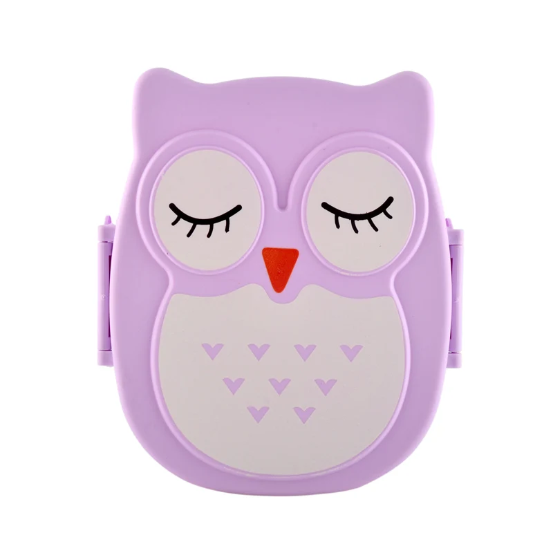 2 слоя столовая посуда Ланчбокс мультфильм сова пищевой контейнер для хранения