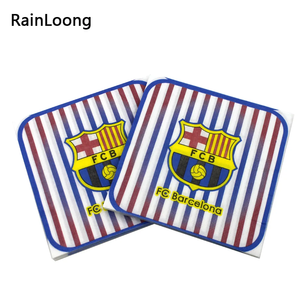 [RainLoong] печатная бумажная салфетка для футбола спортивные салфетки вечерние
