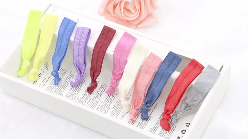 Простой стиль много узоров широкий конский хвост держатель завязанные