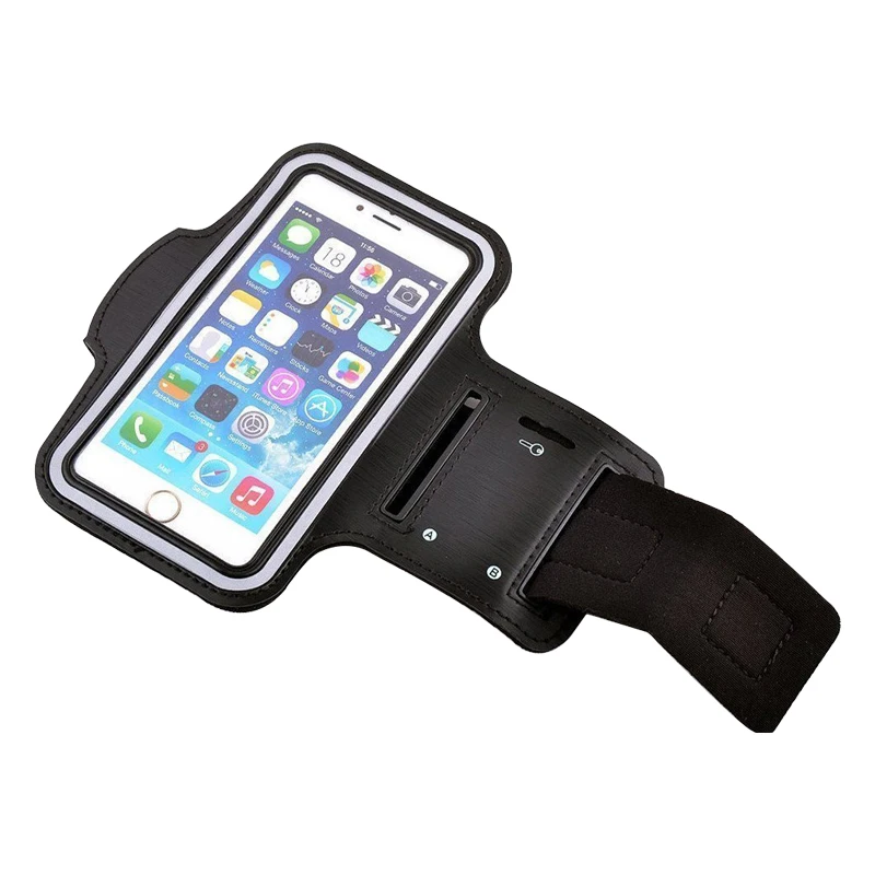 Pushingbest Nylon Sport Armband Rainproof Case for phone jogging cell clamp Mobile Phone Arm band Holder For iphone Samsung | Мобильные