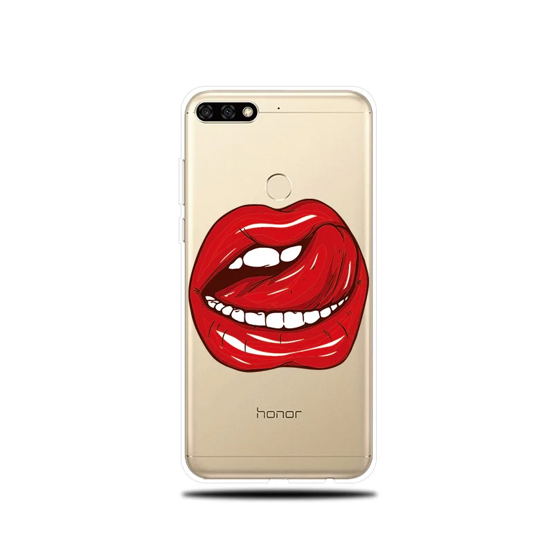 Silicone Phone Case For Huawei Honor 5A 6X 7X 7A 7C 7S 8 9 Lite 10 Cover Couqe Fashion Personality Printed Funda Bags |