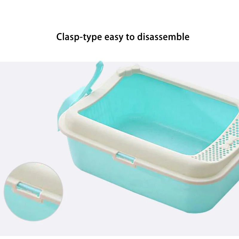HIPET Pet Dog Cat Litter Box Toilet Bedpan Semi-closed Anti-Splash Puppy Teddy Indoor Toilet Supplys For Dogs Cats Litter Tray