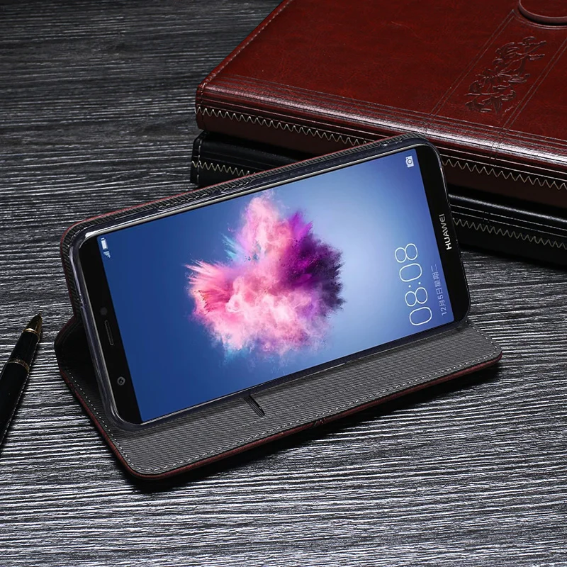 Для huawei P, умный чехол, Ретро стиль, заклепки, кожа, флип, подставка, кошелек, телефон, Fundas, чехол для huawei P Smart/Enjoy 7 s, чехол, аксессуары