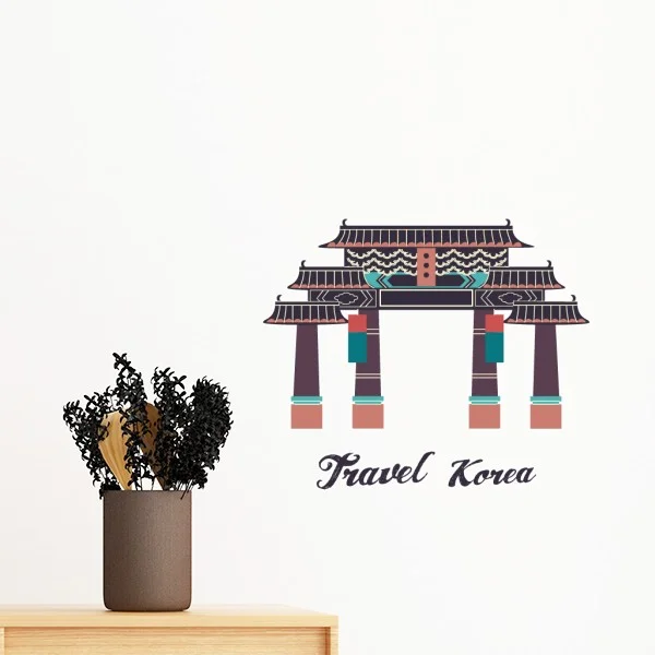 Карта флага демонстрирующая строительные достопримечательности съемная