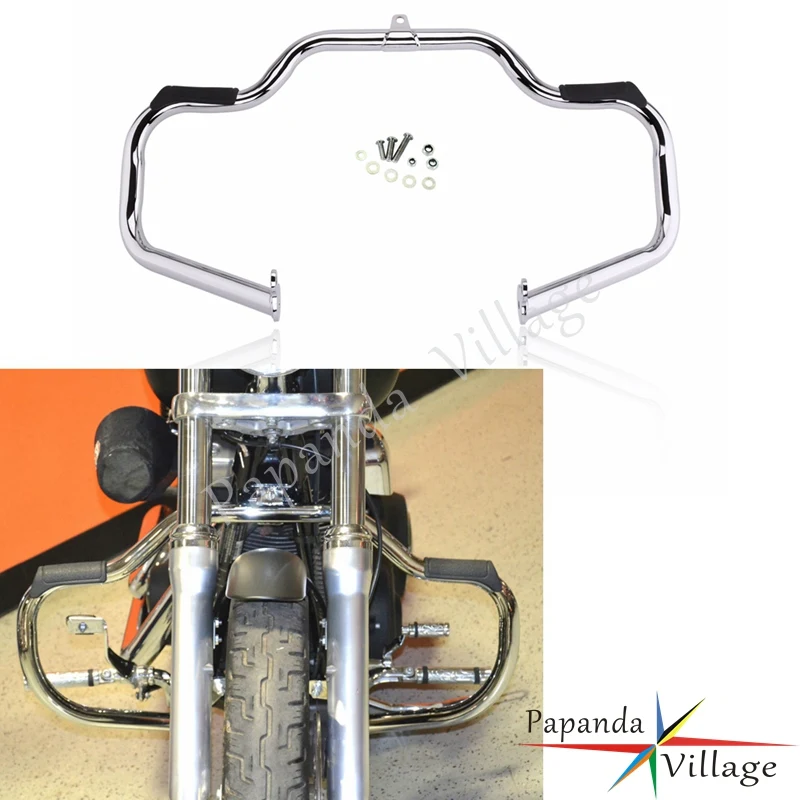 Papanda хромированная защита двигателя Бампера Для Harley Touring Road King Electra Street Glide 2009