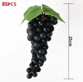 Искусственные фрукты 1 шт. искусственный виноград DIY Пластиковые поддельные фрукты рождественские украшения для дома и свадьбы