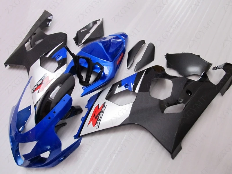 Набор для всего тела GSX R600 2004 2005 K4 синие черные белые обтекатели GSXR 600 05 обтекатель