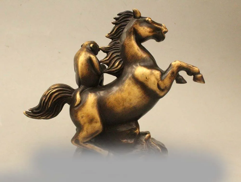 SCY 7 &quotКитайская народная фэн-шуй Бронзовая фигурка для привлечения богатства