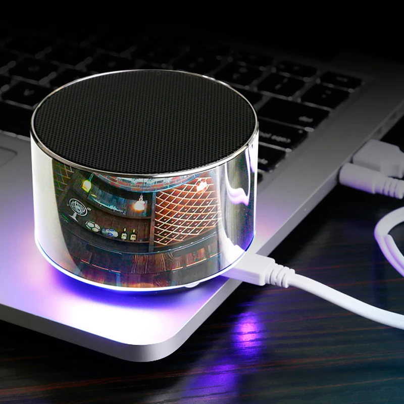 Металлическое покрытие беспроводной Bluetooth динамик портативный мини сабвуфер