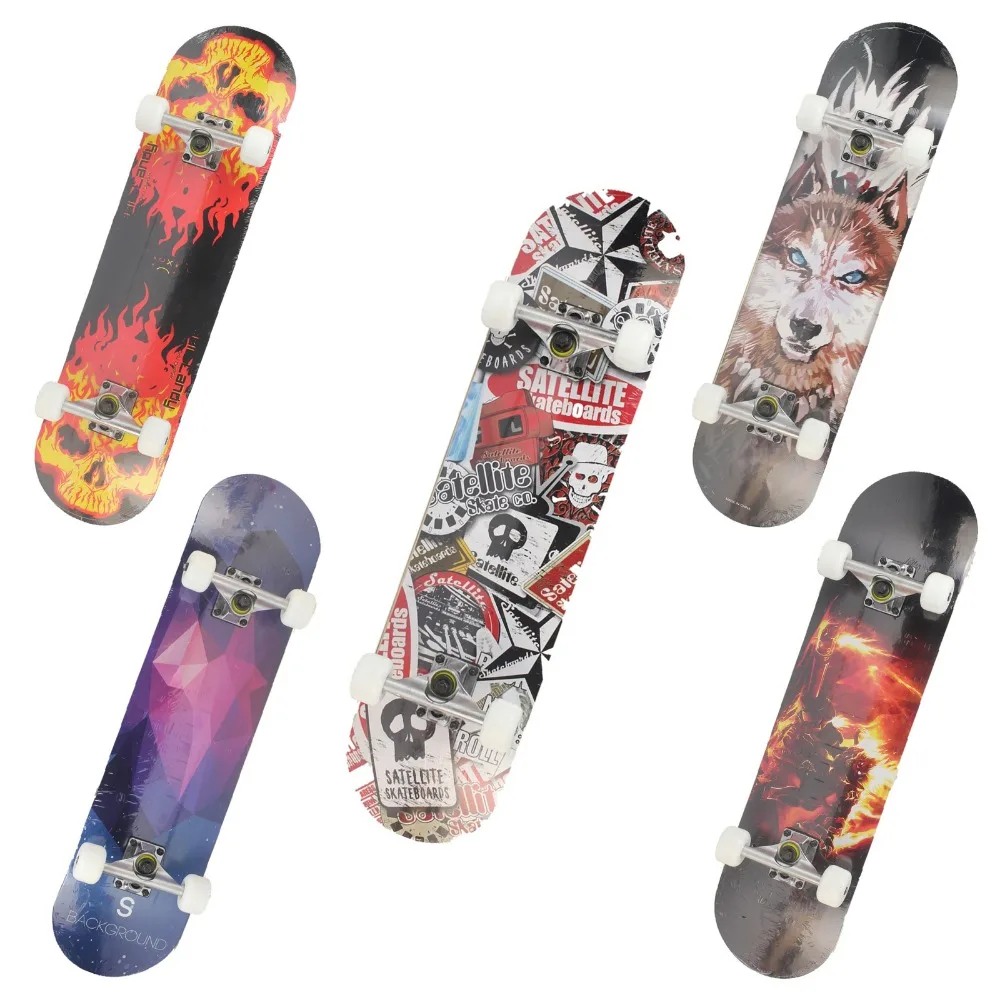 Клен дерево четыре колеса профессиональные деревянные скейтборды лонгборд