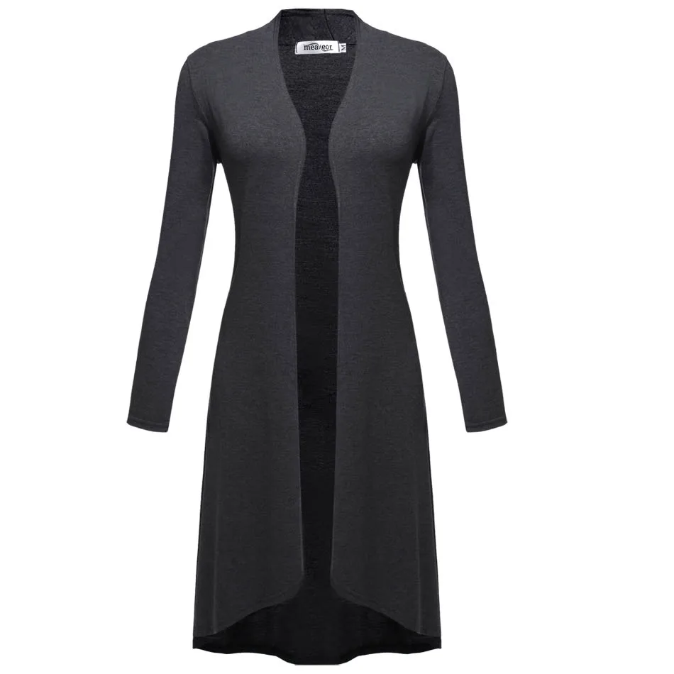 Meaneor Cardigans Women Ms Windbreaker 2019 Autumn Summer Long Sleeve Cardigan Joker Plus size 3XL Sweaters Coat Outwear |
