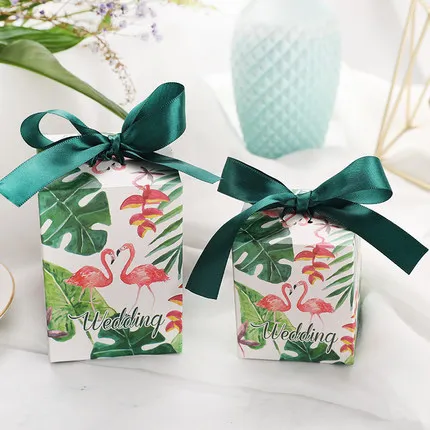 Wedding Gift Box Birthday Party Baby Shower Favors Candy With Ribbon Decoration Event Supplies | Дом и сад