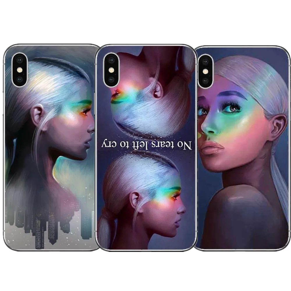 Ариана Гранде AG Радужный подсластитель чехол для iPhone X без слез левый чтобы