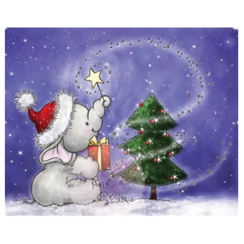 Cartoon Christmas wishes pattern Transparent Clear Stamp DIY Silicone Seals Scrapbooking Card Making Photo Album Decoration | Канцтовары