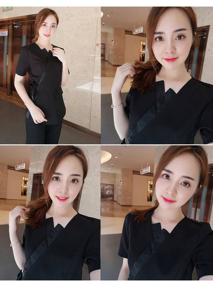 Корейский стиль спа оздоровительный клуб салон красоты медицинская униформа персонал рабочая одежда s топ+ брюки