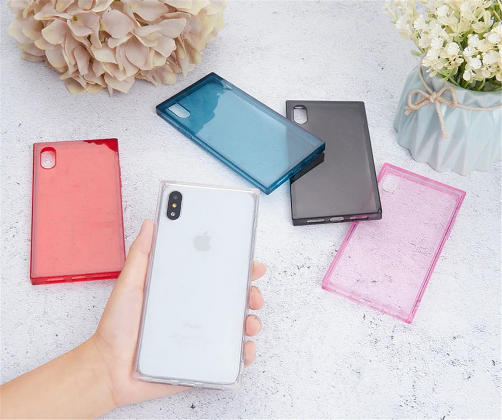 Модный чехол для телефона iPhone 6 6s 7 8 Plus SE2020 роскошный квадратный X Coque 11 Por XR XS