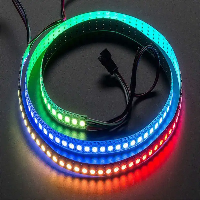 1 м 60 светодиодный s WS2812B 5050 RGB полосы светильник белый корпус лампы вечерние