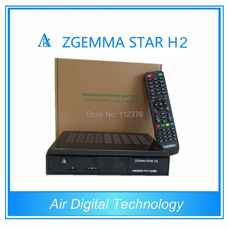 2 шт./лот Air цифровой Лидер продаж продуктов звезда zgemma H2 Enigma комбо DVB S2 + T2/C