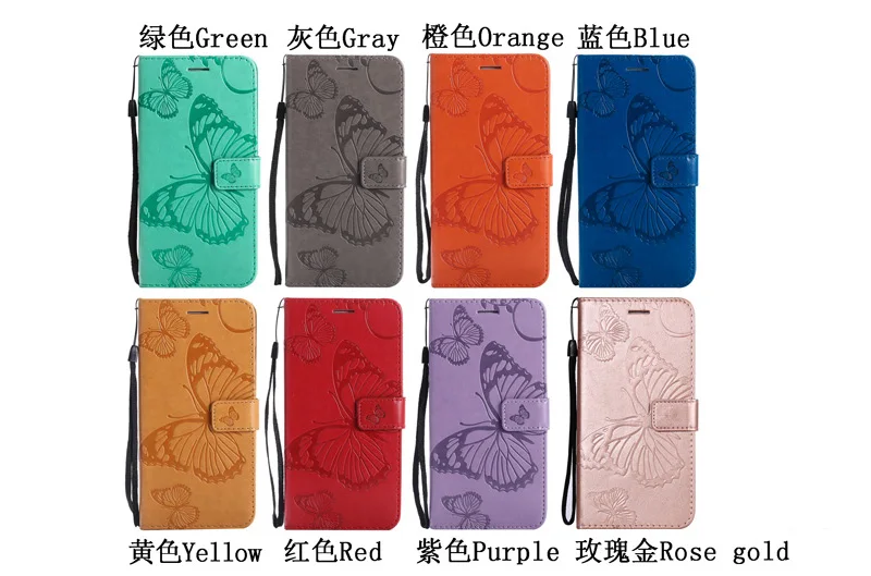 

Butterfly Wallet Case For Huawei Y5 Y6 Y7 Y9 Prime 2019 Y6 Y5 Y9 2018 Cover Flip TPU Leather Book Honor 7A Pro 7C 7S 8A 8S Cases