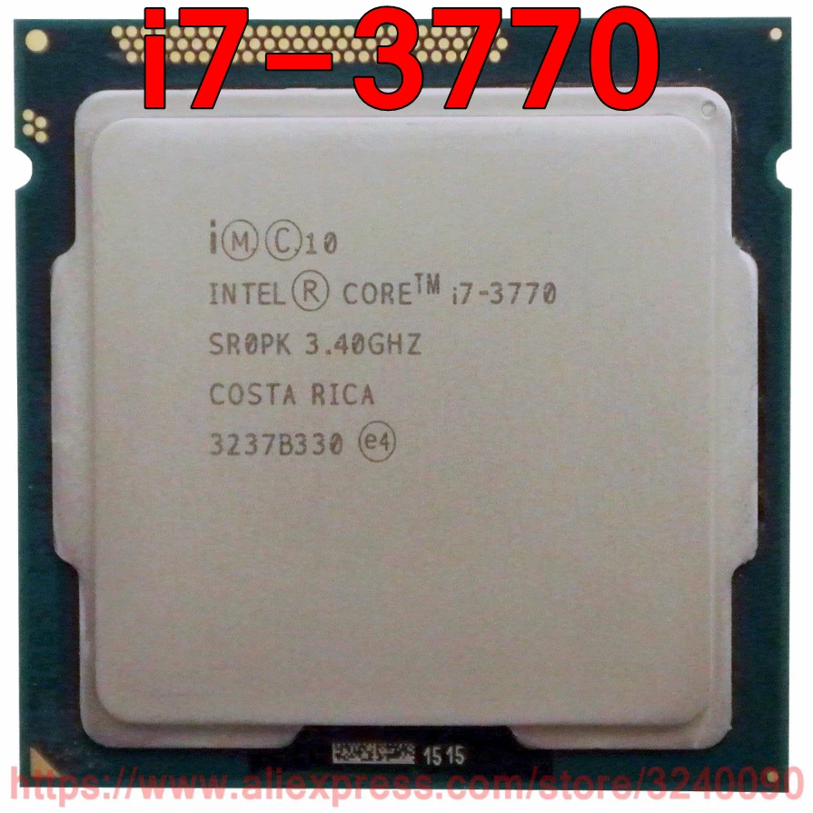 Оригинальный процессор Intel Core i7 3770 SR0PK 3 40 ГГц 8 м четырехъядерный разъем 1155