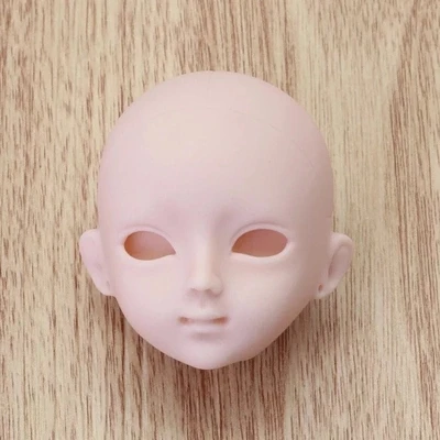 

Practice makeup head 1/6 1/8 3D eyes doll head change makeup white muscle bald BJD head DIY doll accessories for blyth
