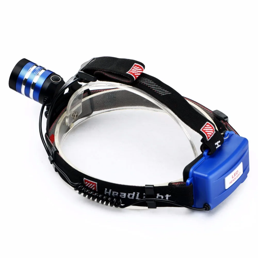 3000 лм T6 светодиодный 18650 перезаряжаемый налобный фонарь Головной масштабируемый
